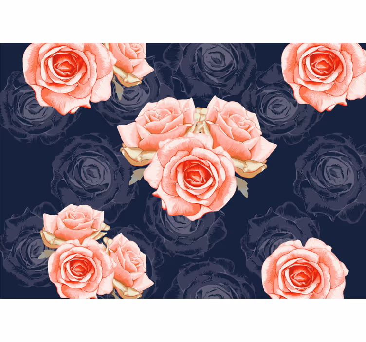 Fototapete Rose elegante rosa blumen - TenStickers