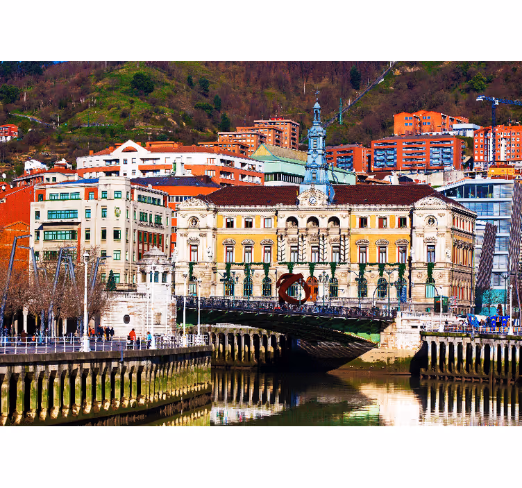 Fototapete madrid historische architektur von bilbao - TenStickers