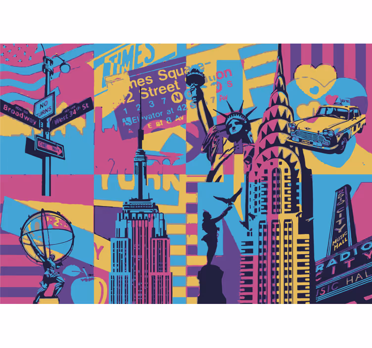 Fototapete städte new york stadtansicht - TenStickers