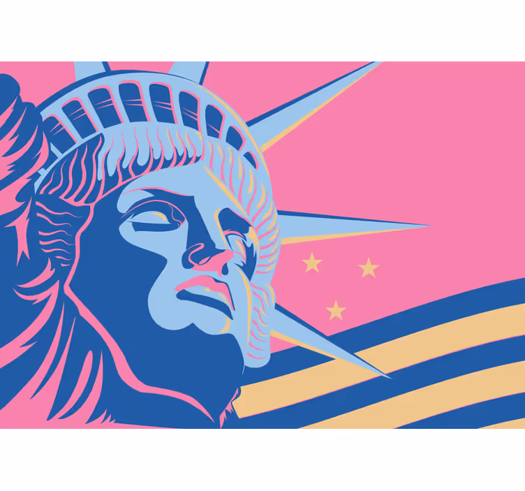 Fototapete städte freiheitstatue - TenStickers