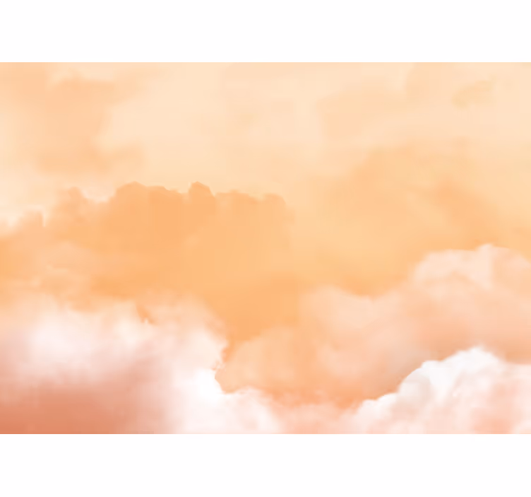 Fototapete Wohnzimmer Wolken Sonnenuntergang - TenStickers