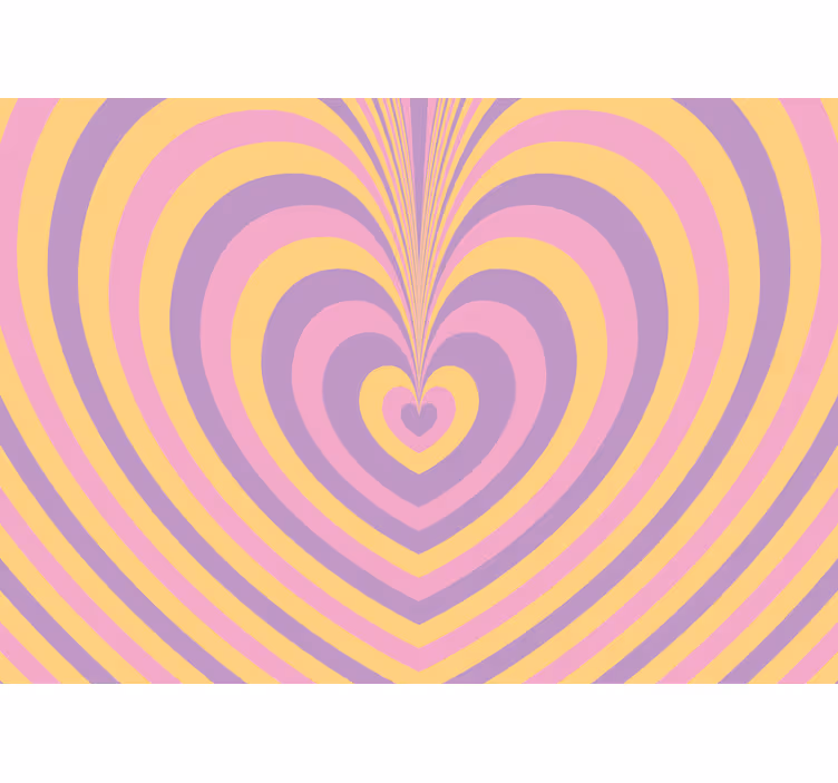 Fototapete liebe herzmuster design - TenStickers