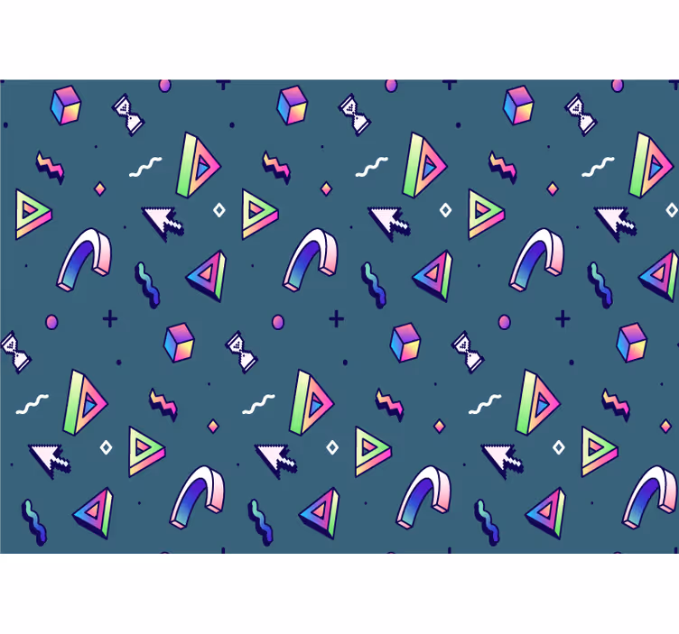Fototapete Jugendzimmer Retro-vaporwave-objekte - TenStickers