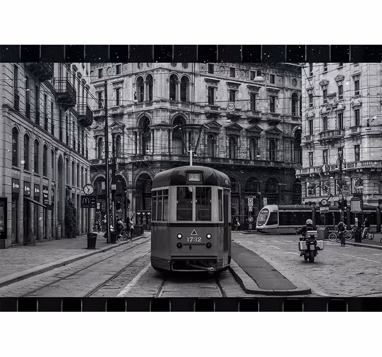 Fototapete städte historische straßenbahnknotenpunkte - TenStickers