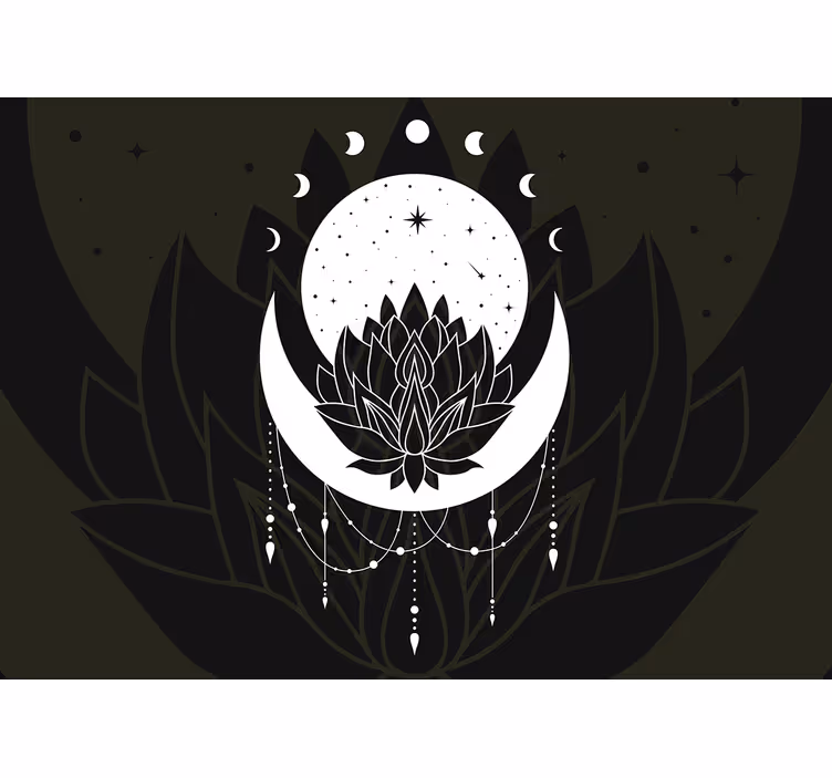 Fototapete mandala lotusmond design - TenStickers