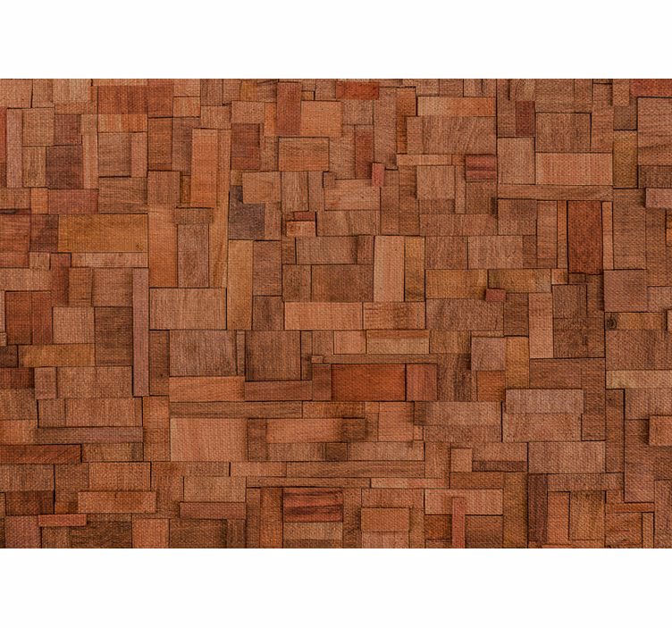 Fototapete stein mit strukturierten holzplanken - TenStickers