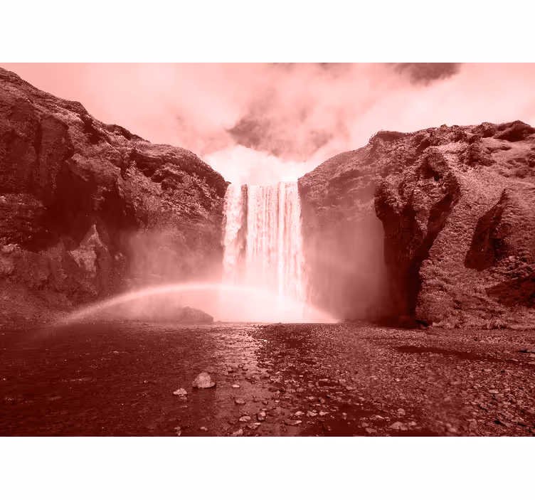 Fototapete wasserfall großes wasserfalllandschaft - TenStickers