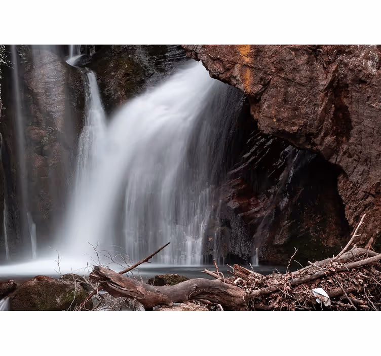 Fototapete wasserfall große kaskadierende perspektive - TenStickers
