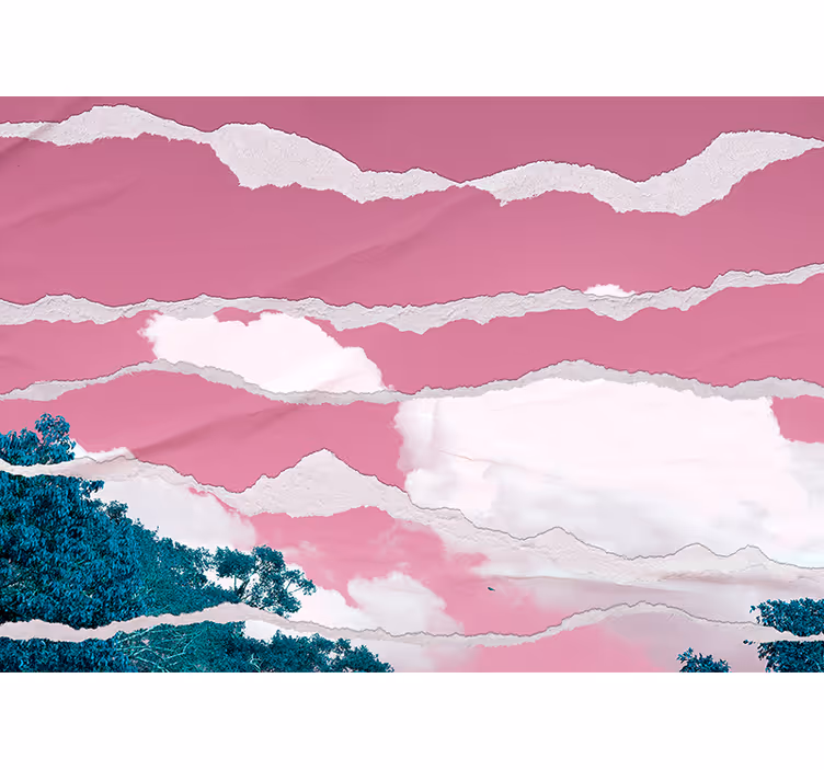 Fototapete abstrakt zerrissene wolkenschichten - TenStickers
