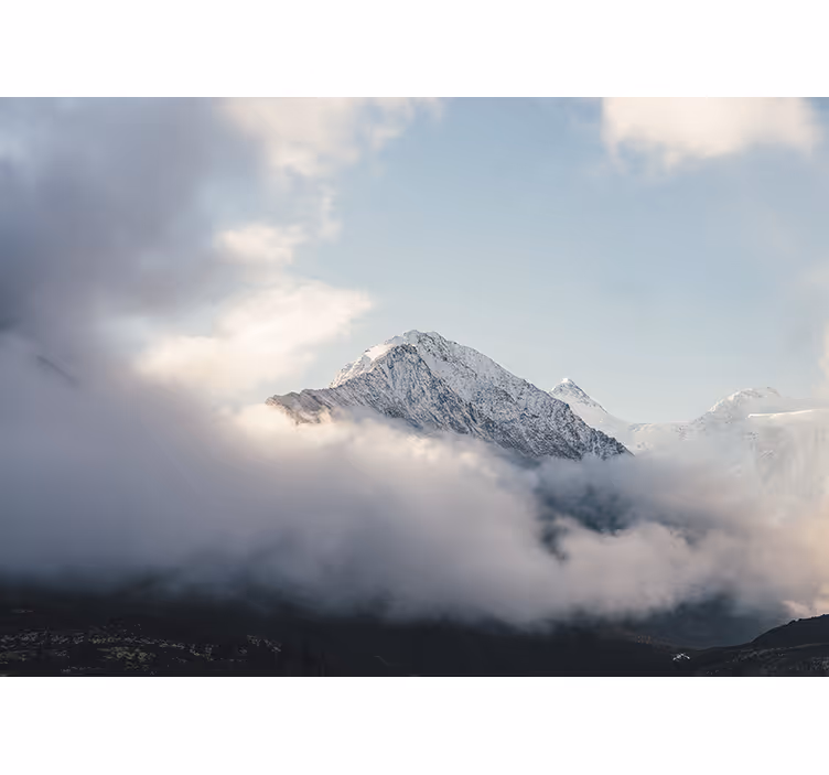 Fototapete berge große frostige gipfel - TenStickers
