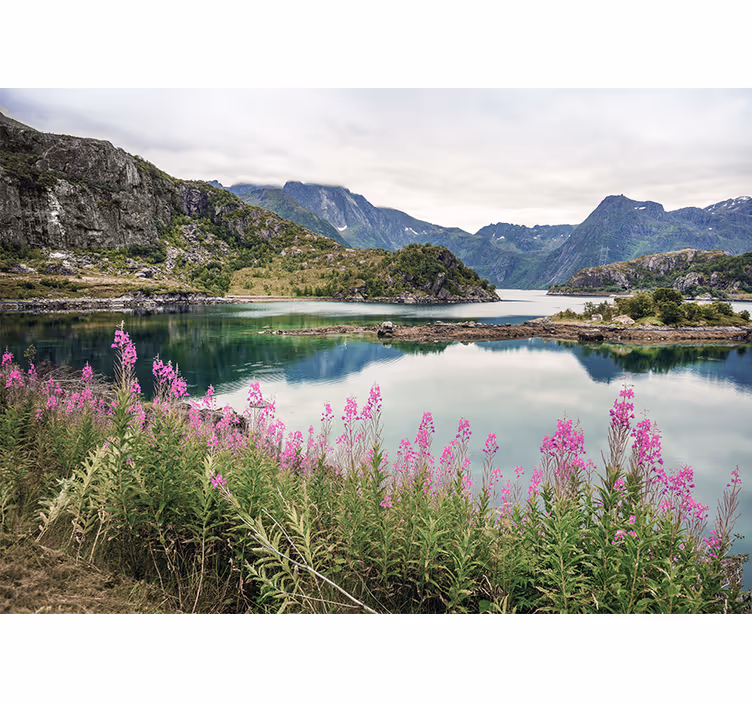 Fototapete landschaft norwegischer fjordzauber - TenStickers