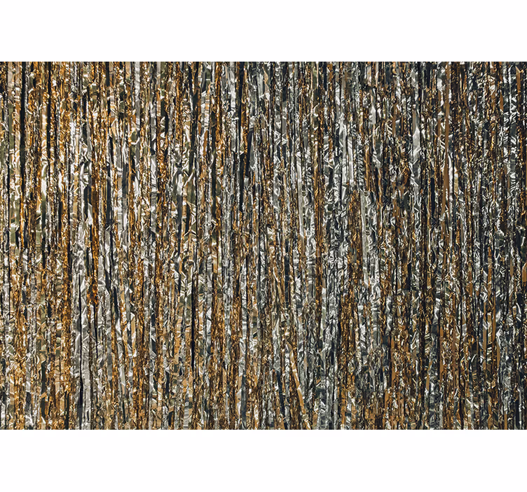 Fototapete weitere muster glänzende metallic streifen - TenStickers