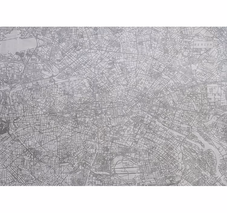 Fototapete Berlin Stadtplan berlin - TenStickers