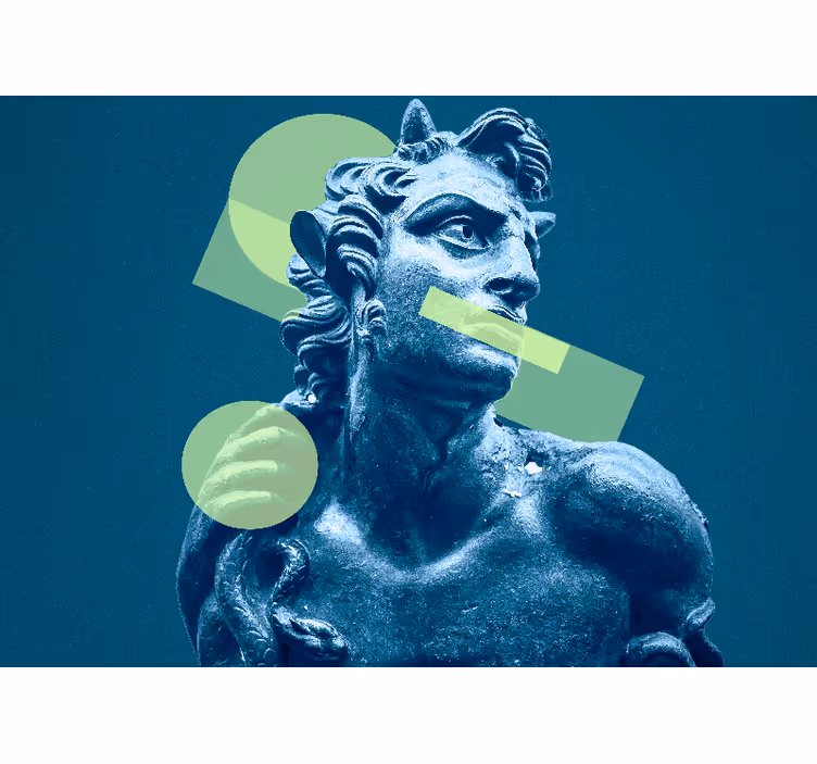 Fototapete Klassische Kunst Griechische statue der pop-art - TenStickers