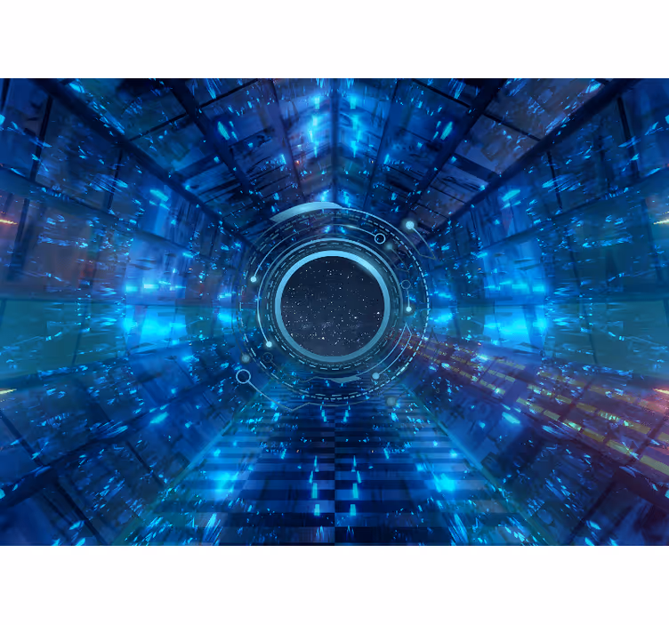 Fototapete weltraum 3d kosmisches portal - TenStickers
