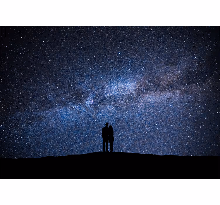 Fototapete liebe sternennacht - TenStickers
