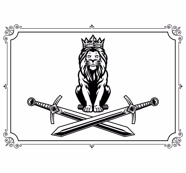 Fototapete löwe majestätisches löwenmotiv - TenStickers
