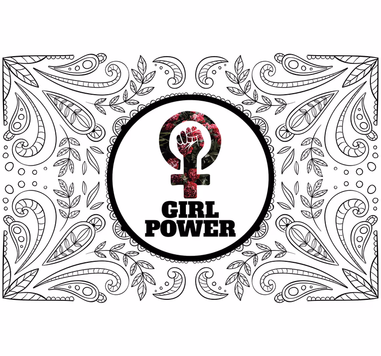 Fototapete spruch frauen stärken - TenStickers