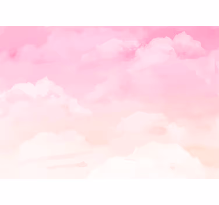 Fototapete Jugendzimmer Rosa Wolkenhimmel - TenStickers