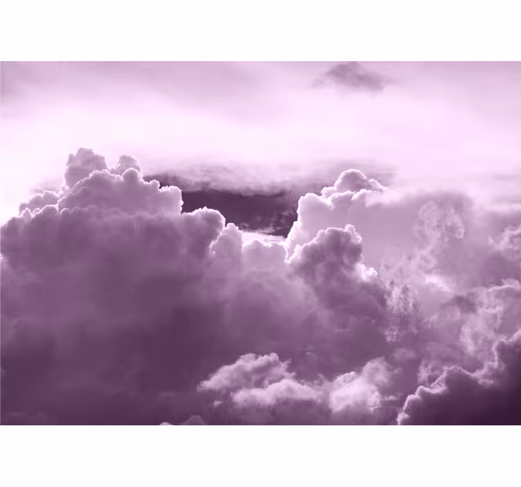 Fototapete Himmel Lila wolken natürliche ästhetik - TenStickers
