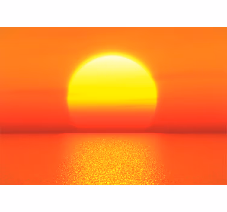 Fototapete Himmel ästhetischer Sonnenuntergang - TenStickers