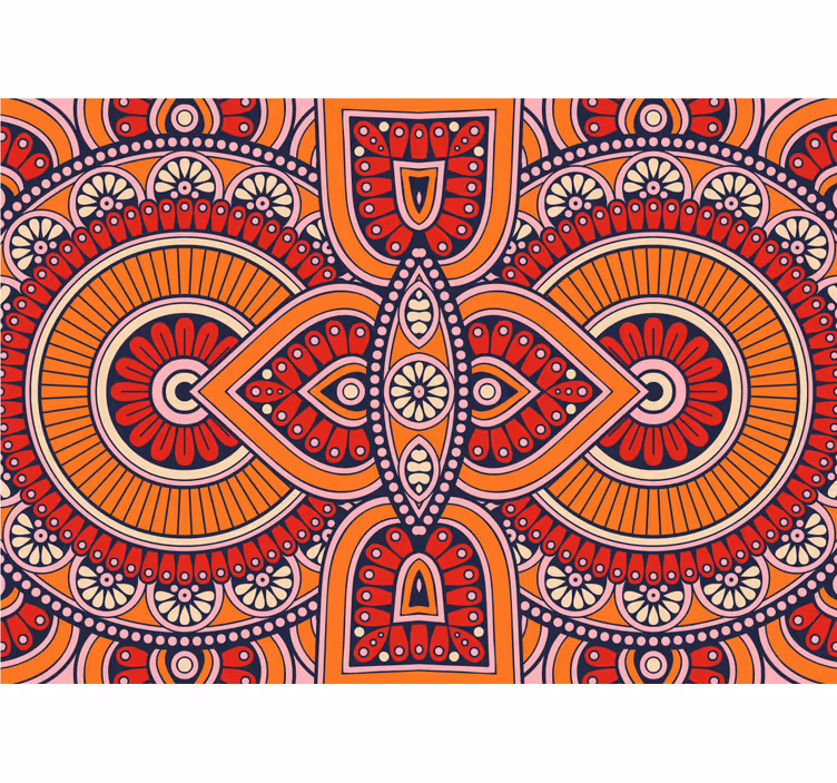 Fototapete mandala mit aufwendigen kreismotiven - TenStickers