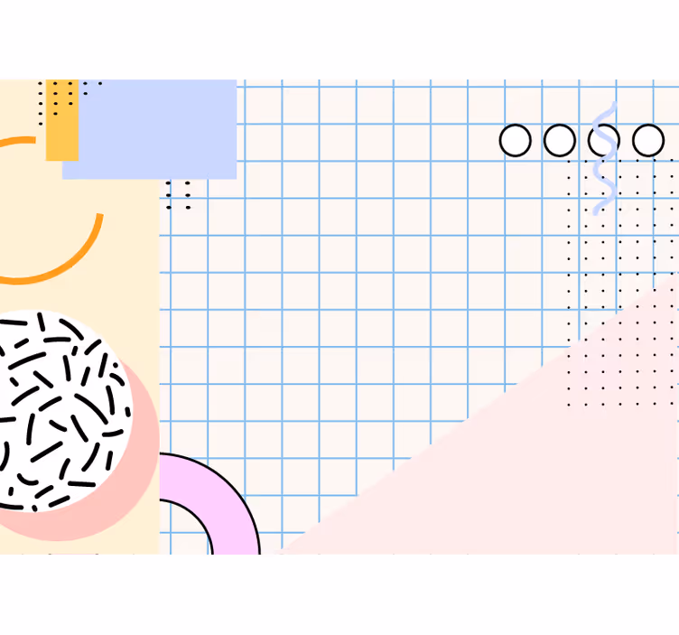 Fototapete abstrakt geometrische formen anordnung - TenStickers