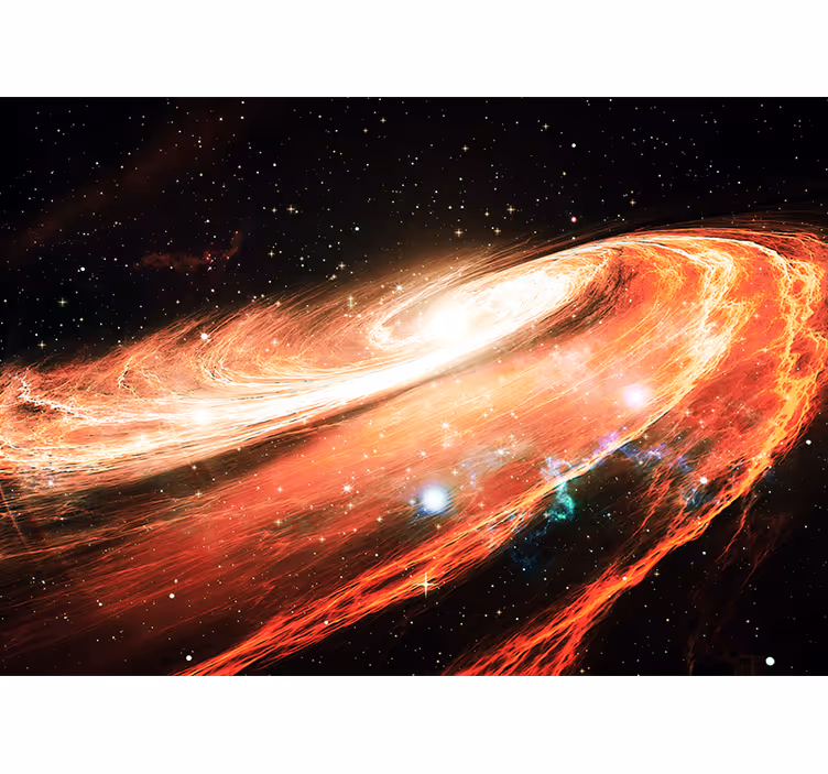 Fototapete weltraum galaktischer spiralenwirbel - TenStickers