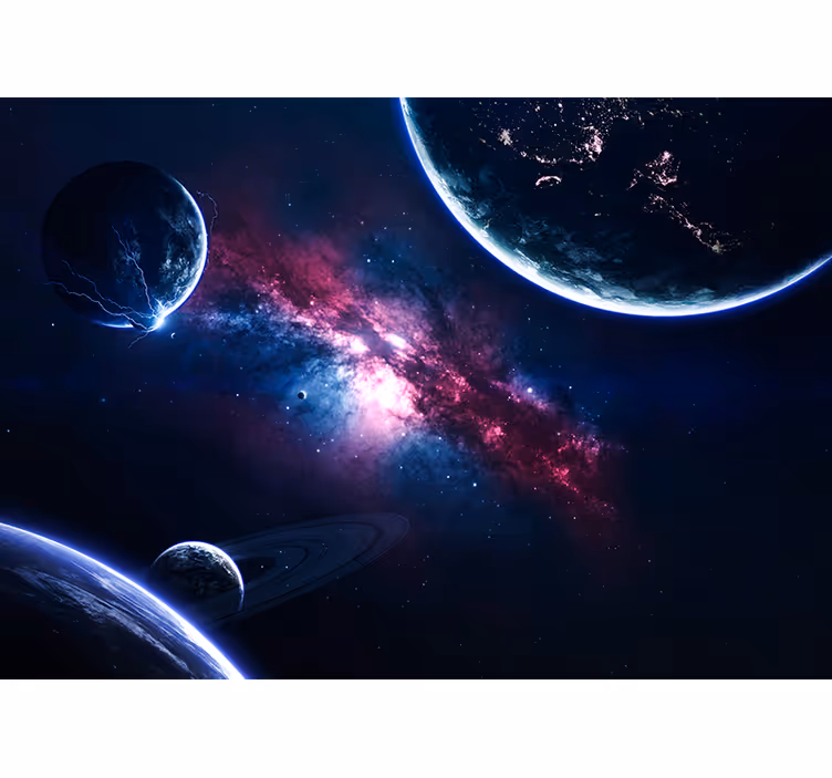 Fototapete Weltraum Planeten im universum - TenStickers