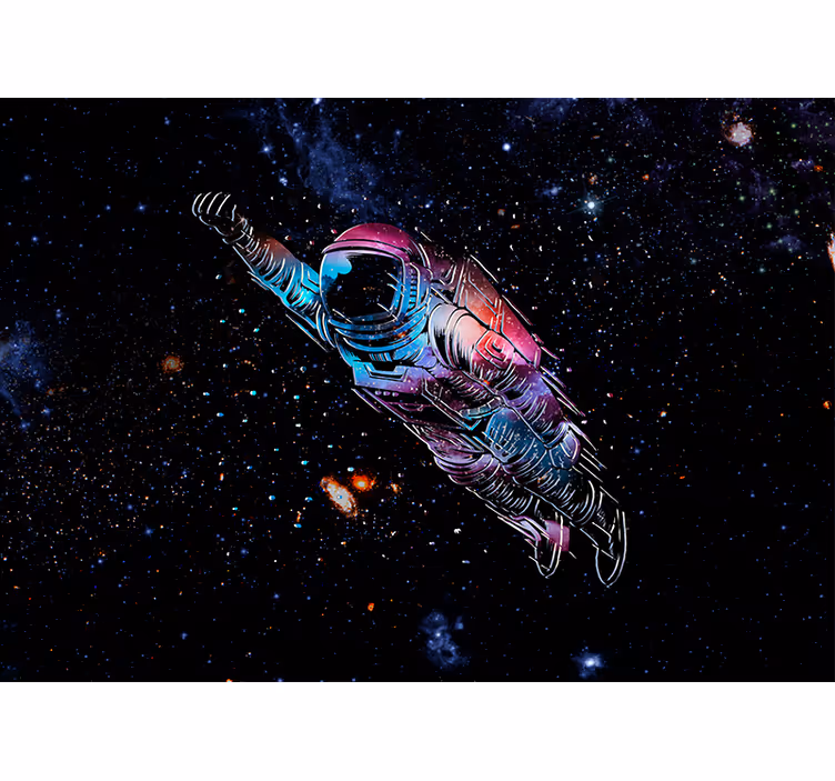 Fototapete Weltraum Astronaut im weltraumkonzept - TenStickers