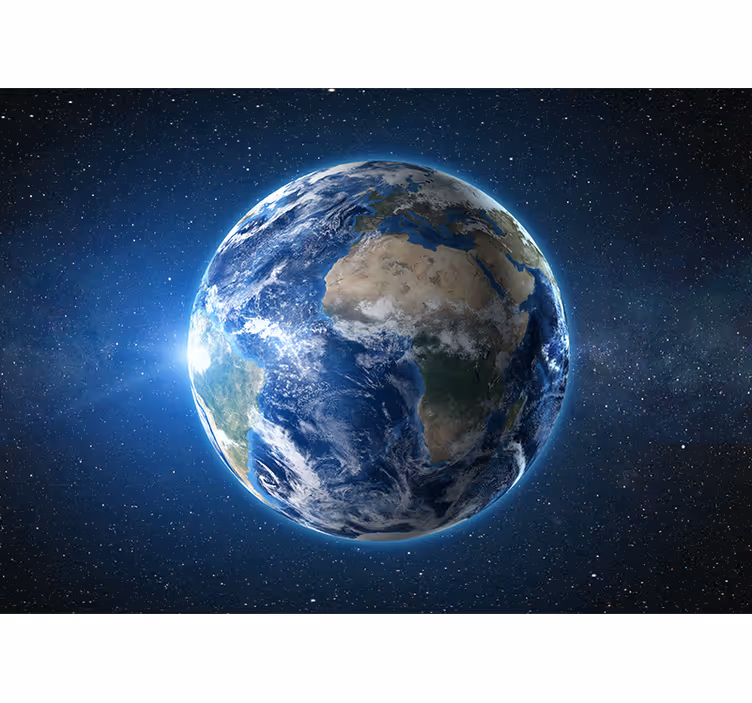 Fototapete Weltraum Planet erde im weltraum - TenStickers