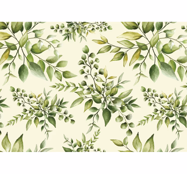 Fototapete blumen im eleganten blattdesign - TenStickers