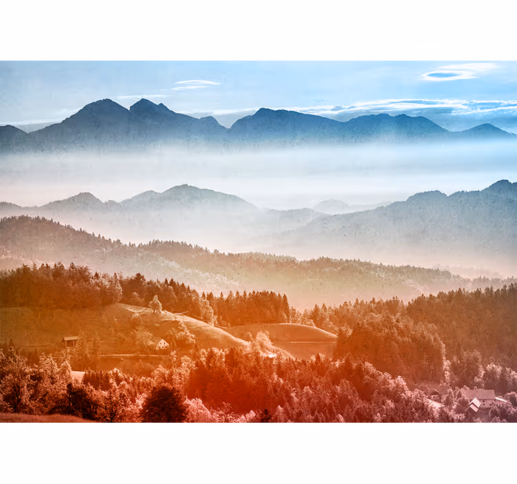 Fototapete Himmel österreichische landschaft - TenStickers