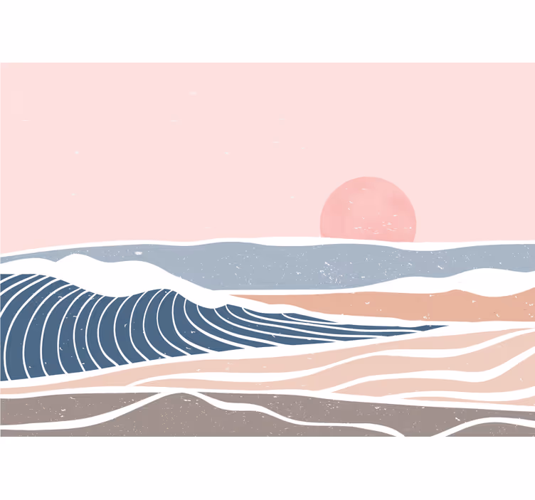 Fototapete natur ruhige küstenlandschaft - TenStickers