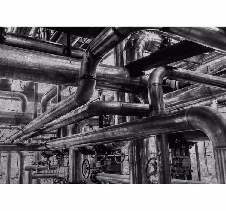 Fototapeten muster industrie-rohrmuster - TenStickers