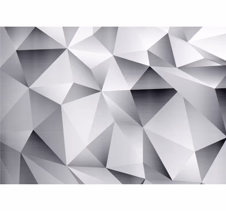 Fototapete 3d mit geometrischem facettenmuster - TenStickers