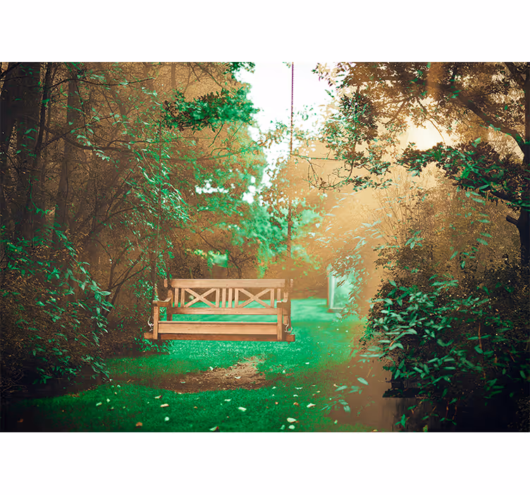 Fototapete natur ruhiger gartenurlaub - TenStickers
