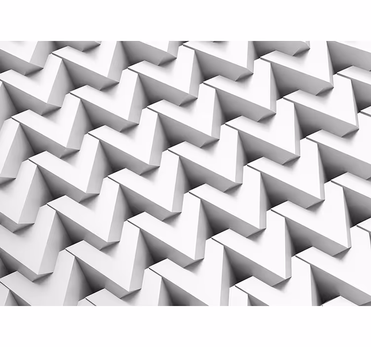 Fototapeten muster dreidimensionales chevron - TenStickers