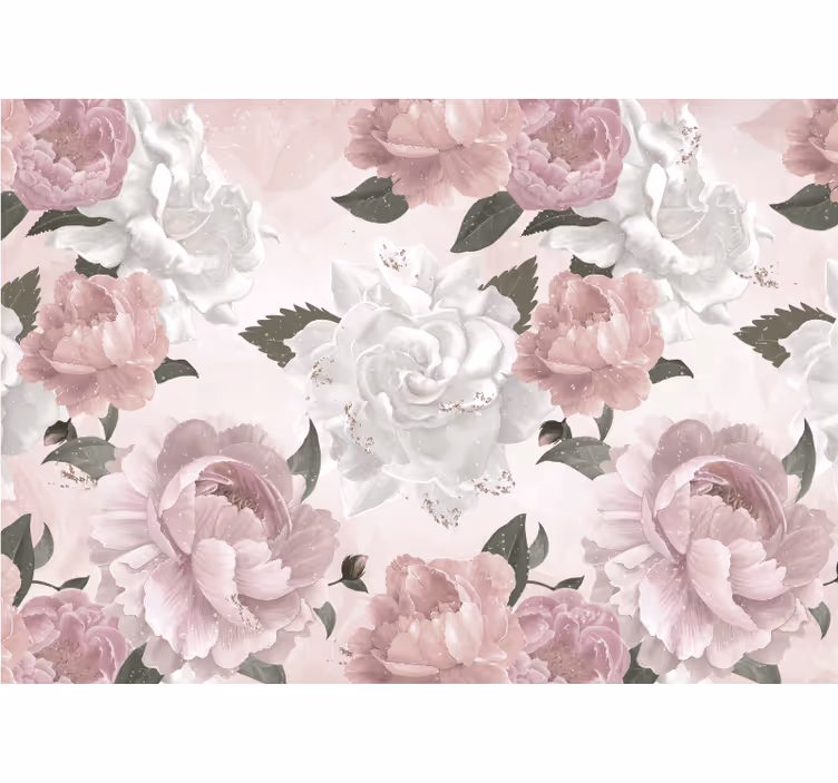 Fototapete blumen elegante botanische komposition - TenStickers