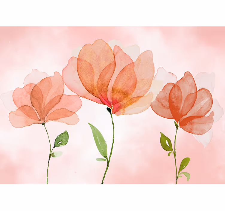 Fototapete blumen elegante blumendekoration - TenStickers