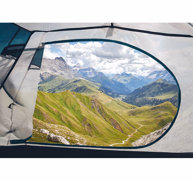 Fototapete landschaft grüne berglandschaft - TenStickers