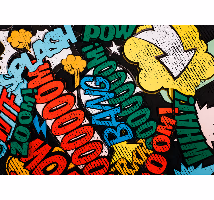 Fototapete graffiti comicbuch klänge - TenStickers