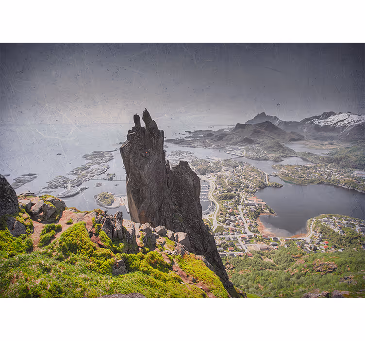 Fototapete landschaft majestätische felsformation - TenStickers