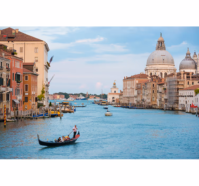 Fototapete Natur Gondel auf canal grande - TenStickers