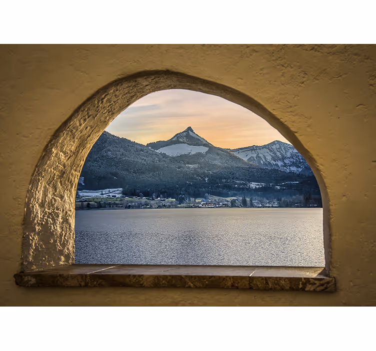 Fototapete landschaft alpensee panorama - TenStickers