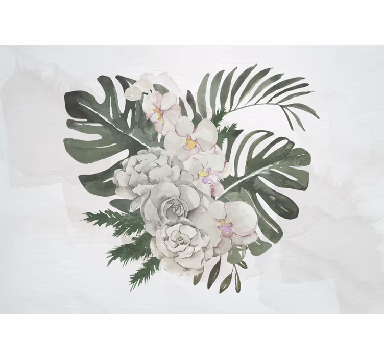 Fototapete blumen elegante blumenkomposition - TenStickers