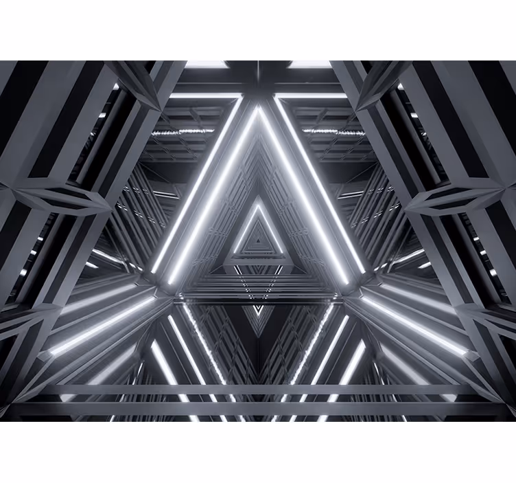 Fototapete modern Futuristischer tunnel 3D - TenStickers