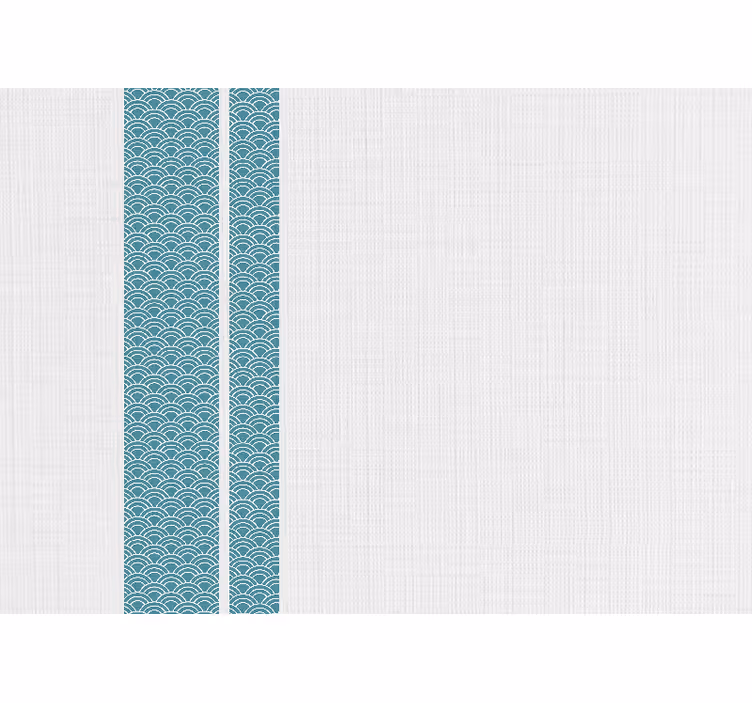 Fototapeten muster wellenblaues design - TenStickers
