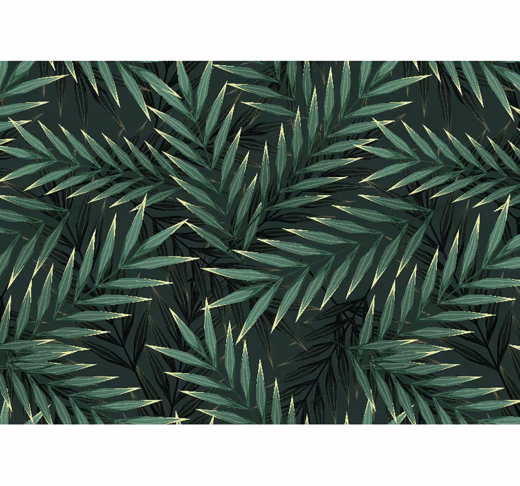 Fototapete natur lebendige smaragdgrüne blätter - TenStickers