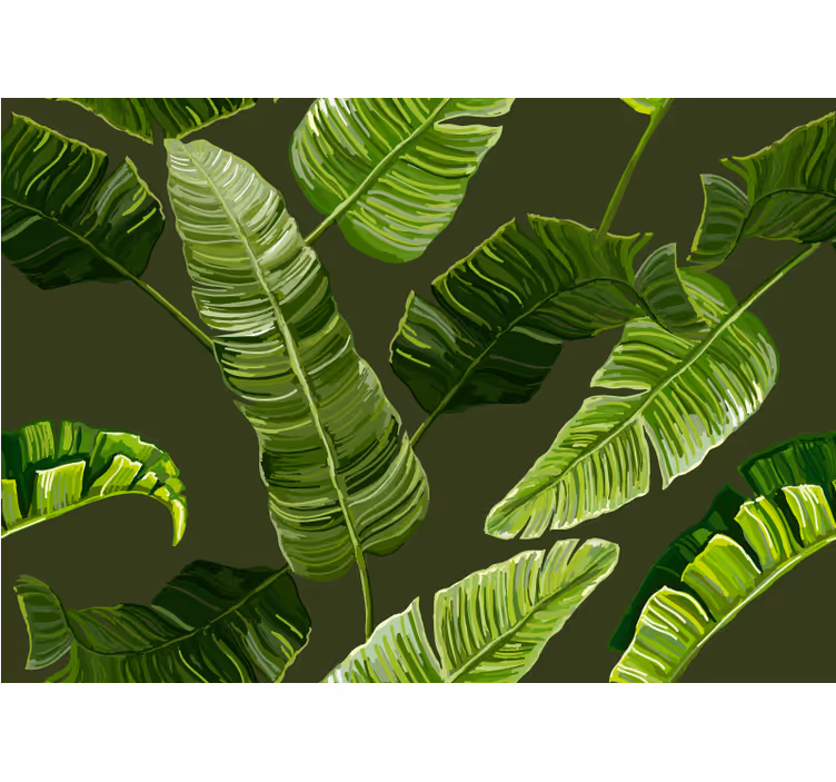 Fototapete Natur Bananenblätter nach nordischer art - TenStickers